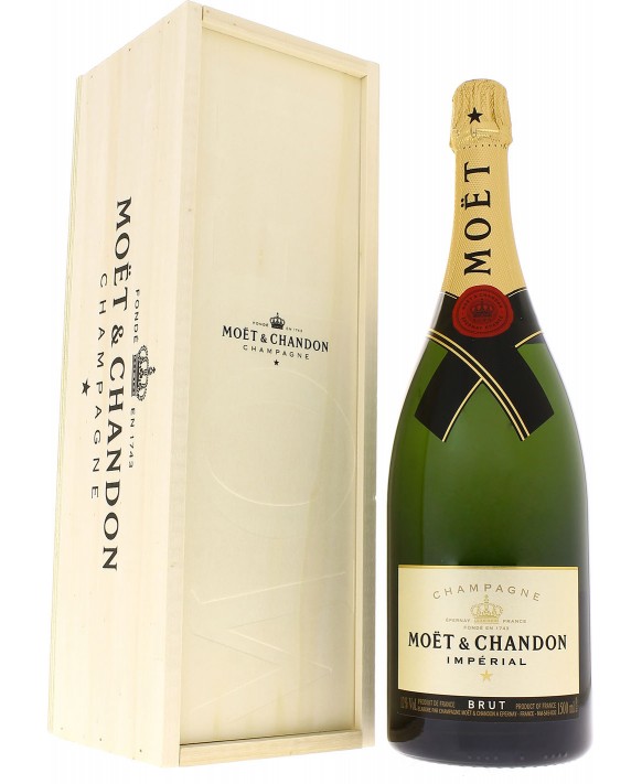 Champagne Moet Et Chandon Brut Impérial caisse bois Magnum