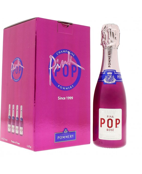 Champagne Pommery Pack quatre quarts Pop Rosé