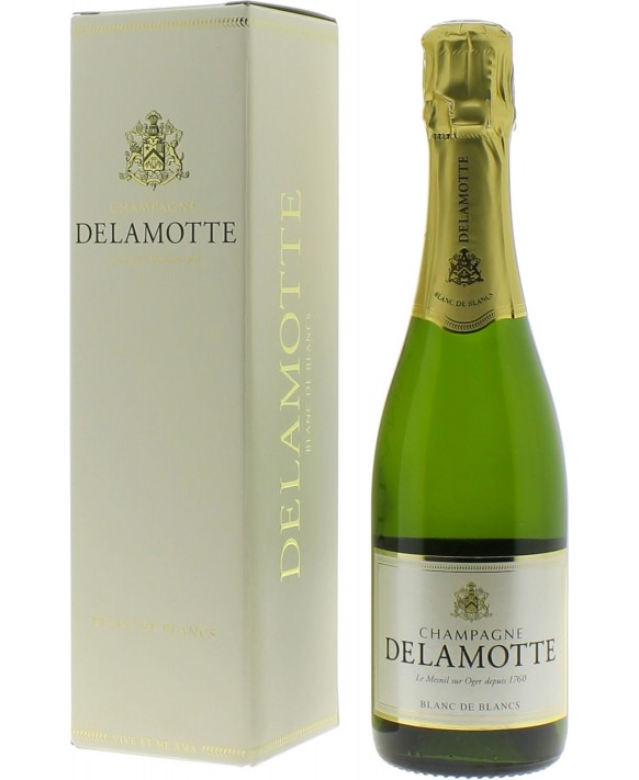 Champagne Delamotte Blanc de Blancs casket half bottle