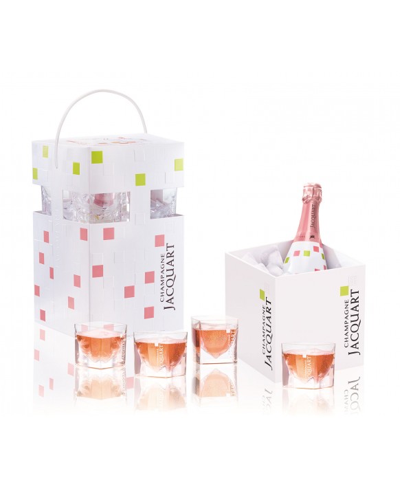 Champagne Jacquart Rosé Cube box 75cl